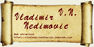 Vladimir Nedimović vizit kartica